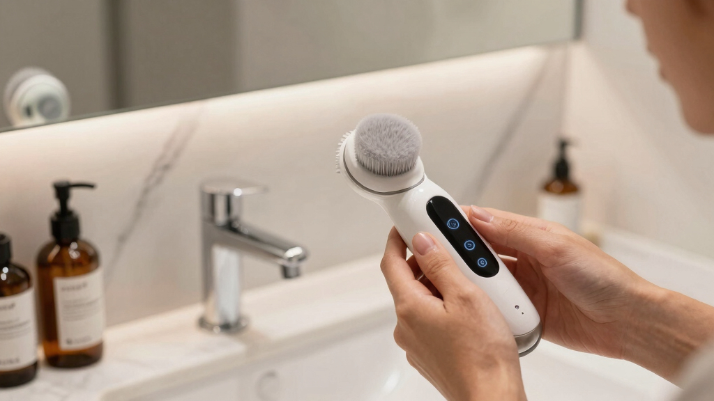 best cleansing brush with heating mode