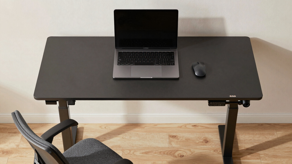 Dual motor standing desk for heavy setups