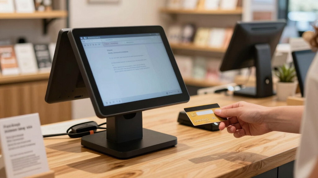 Countertop POS system for boutique store