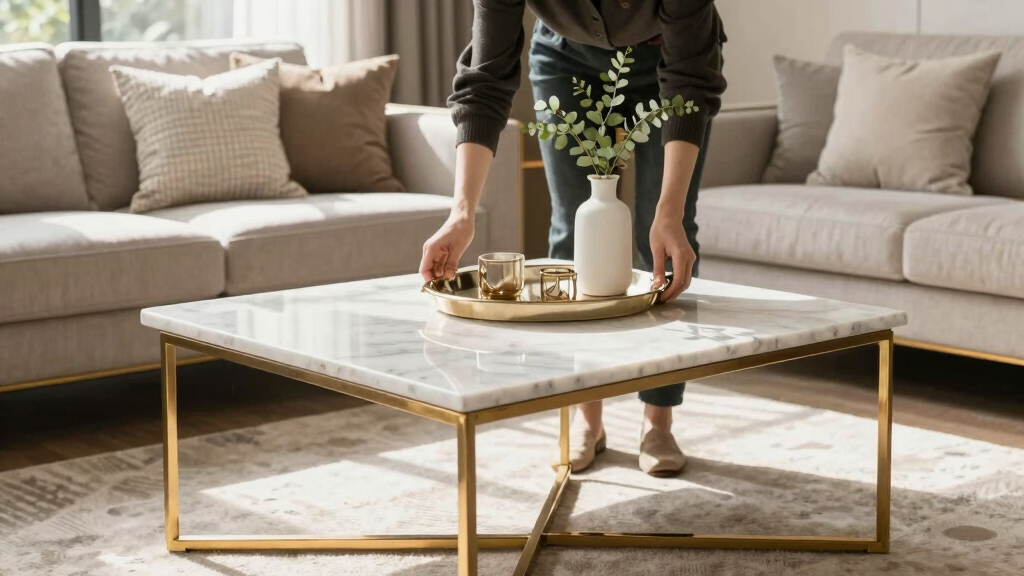 best marble top coffee tables for elegant living rooms