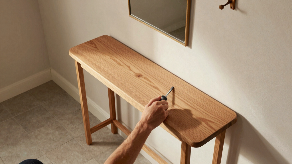 best console table for narrow entryway