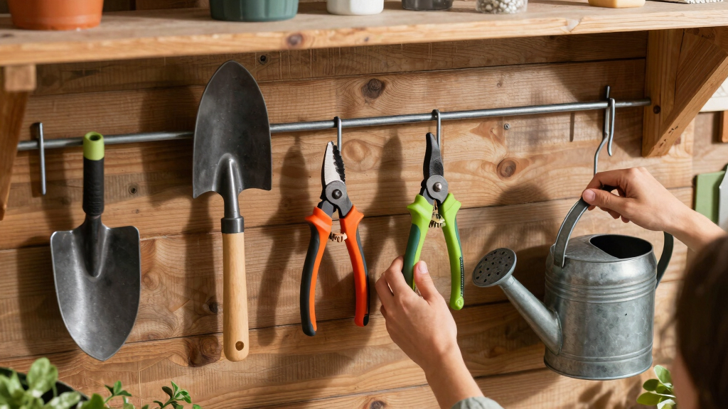 best garden tool organizer rack