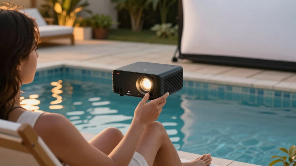 best outdoor projector for pool nights