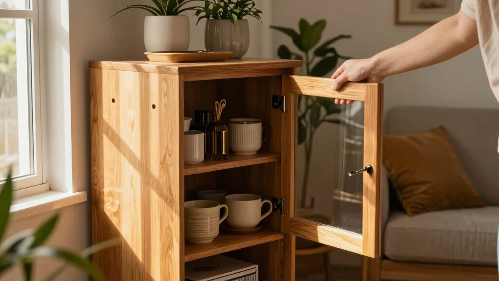 best storage cabinets with doors for shared homes