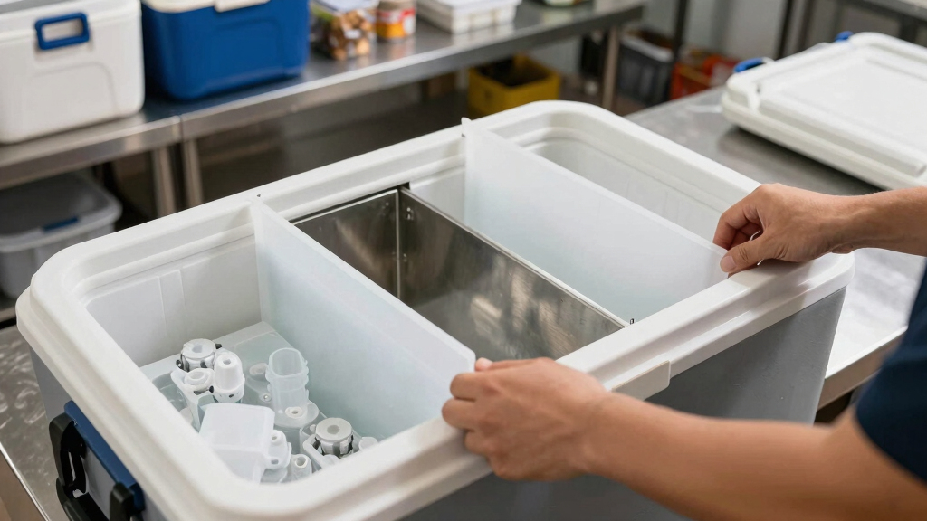 best cooler divider system for produce and ice