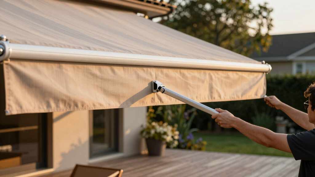 best retractable patio awnings for large decks