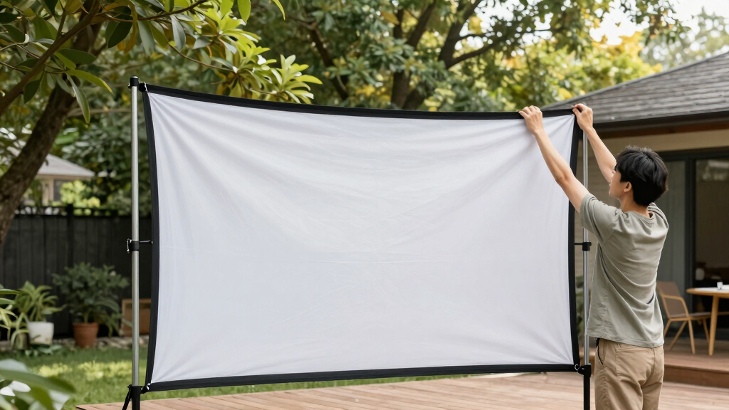 best outdoor projector screen