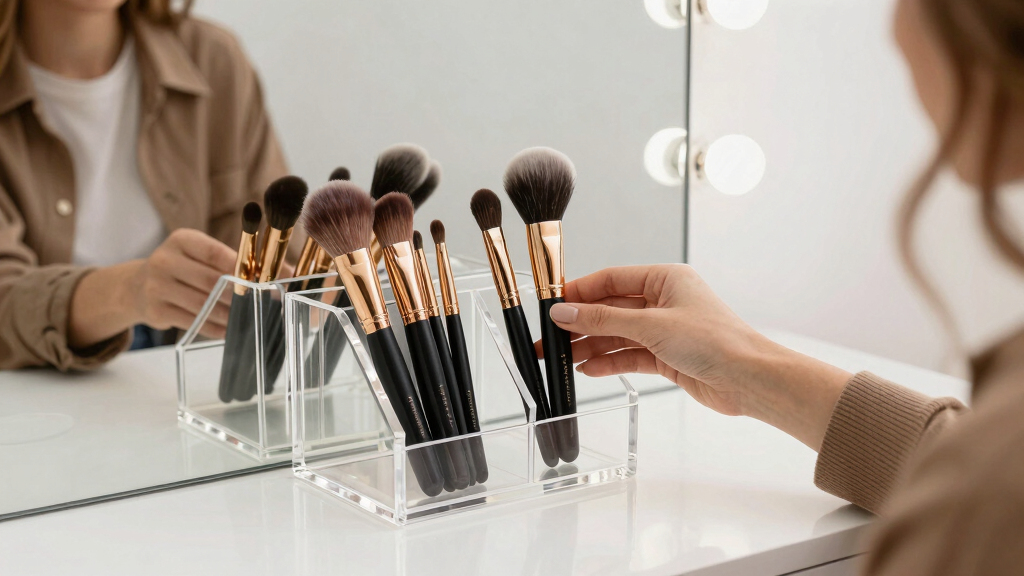 best acrylic makeup organizers for vanities