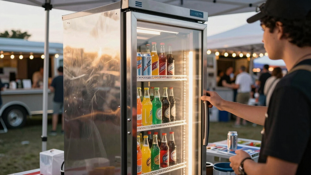 best outdoor display fridge for pop-up events