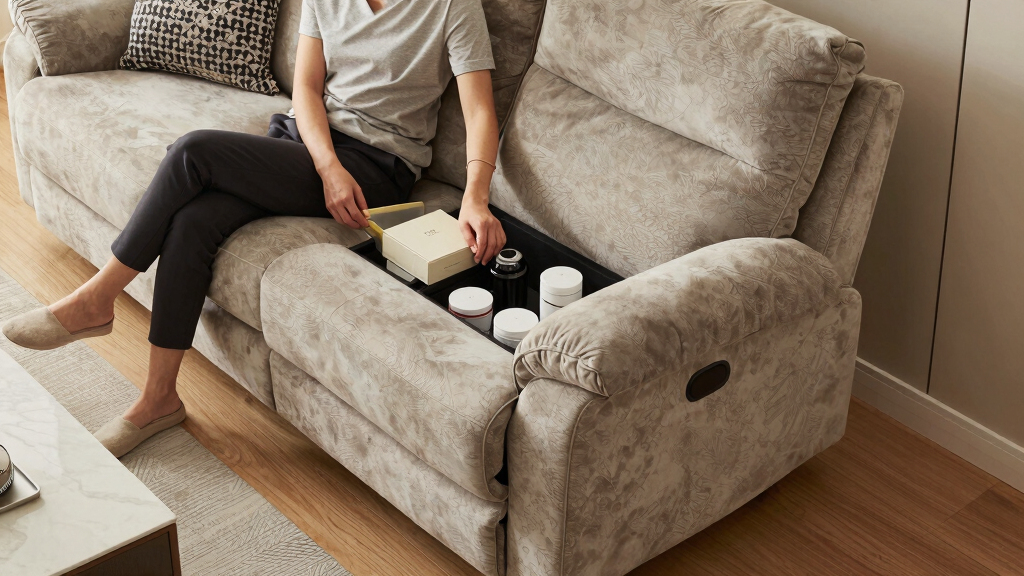 best reclining loveseats with console storage