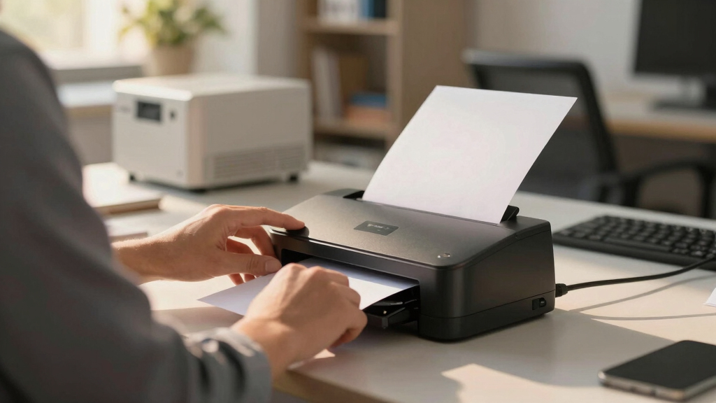 High speed document scanner for office