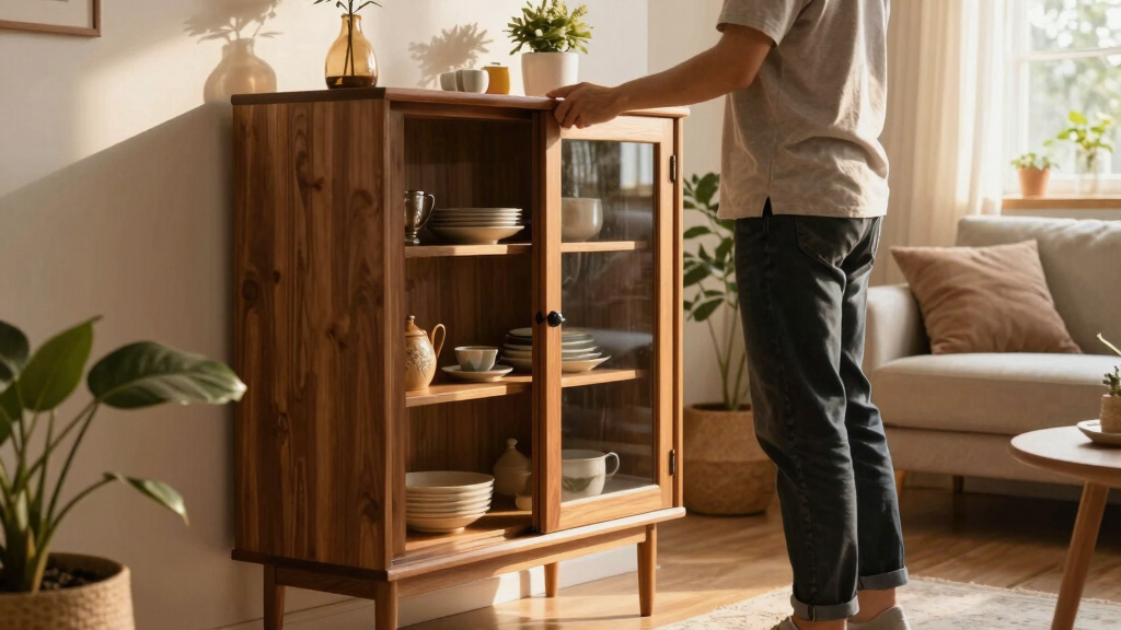 best accent cabinets with glass doors