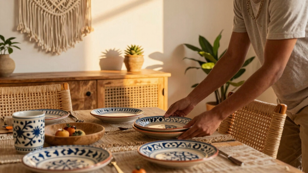 boho dining room decor