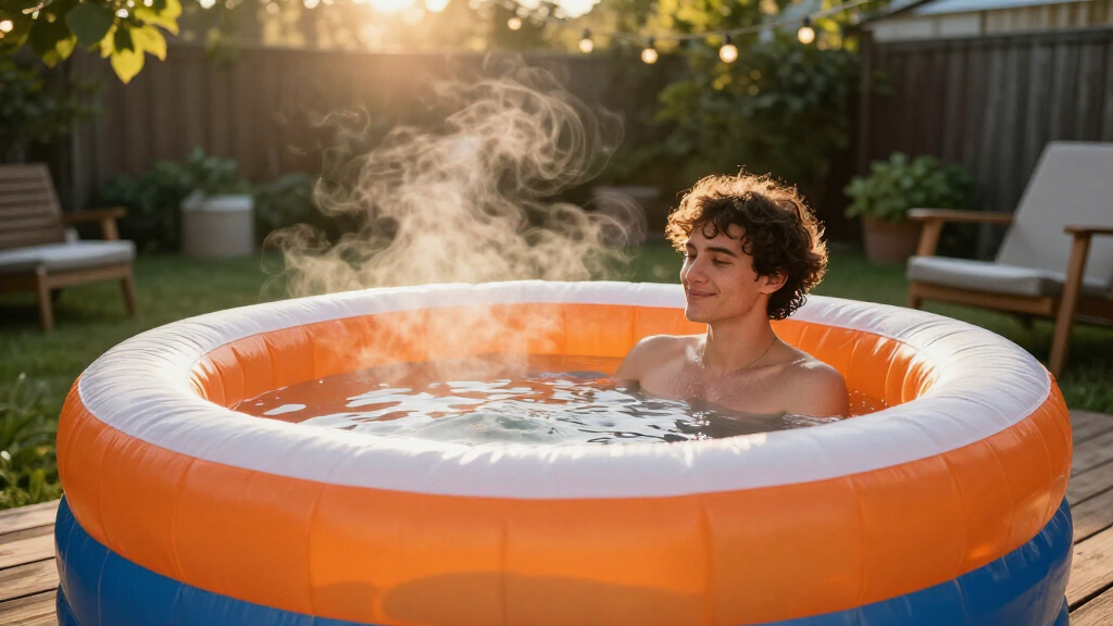 inflatable hot tub for stress relief