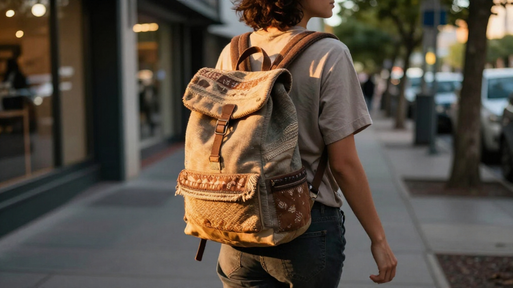boho backpacks for school