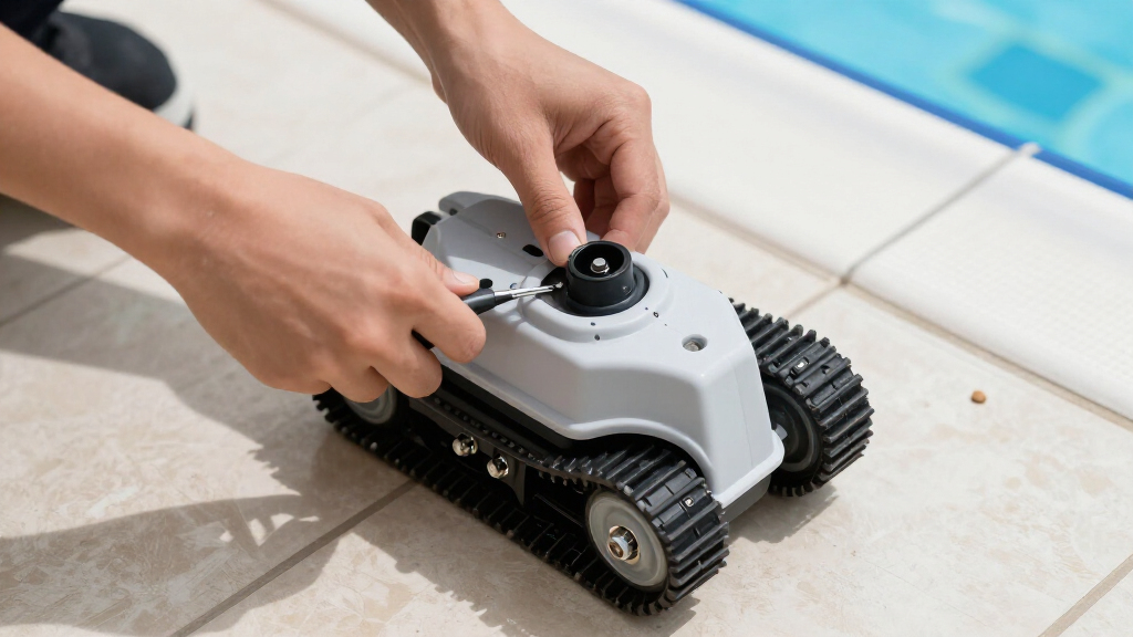 automatic pool cleaner wheels and tracks
