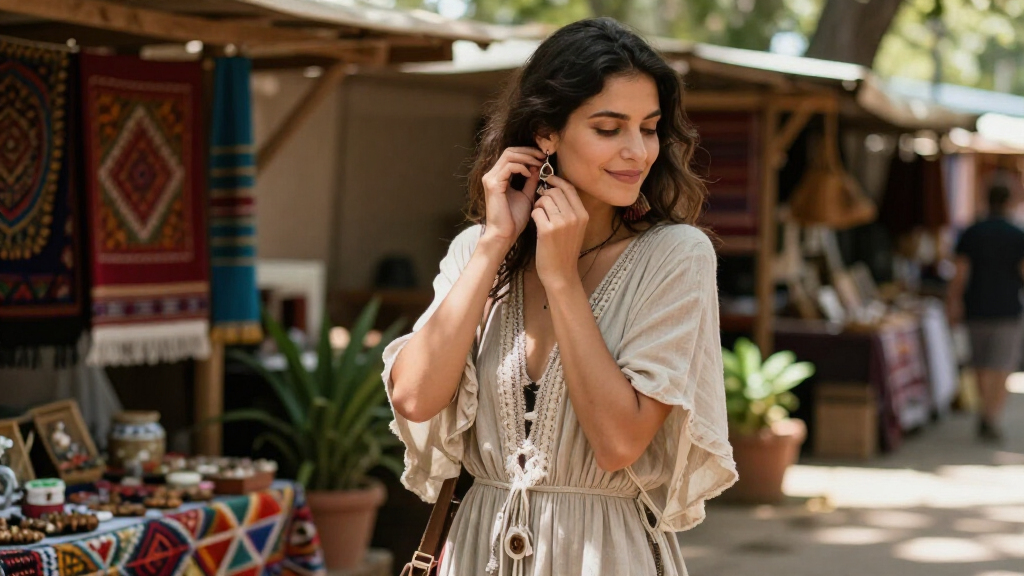 boho tassel earrings
