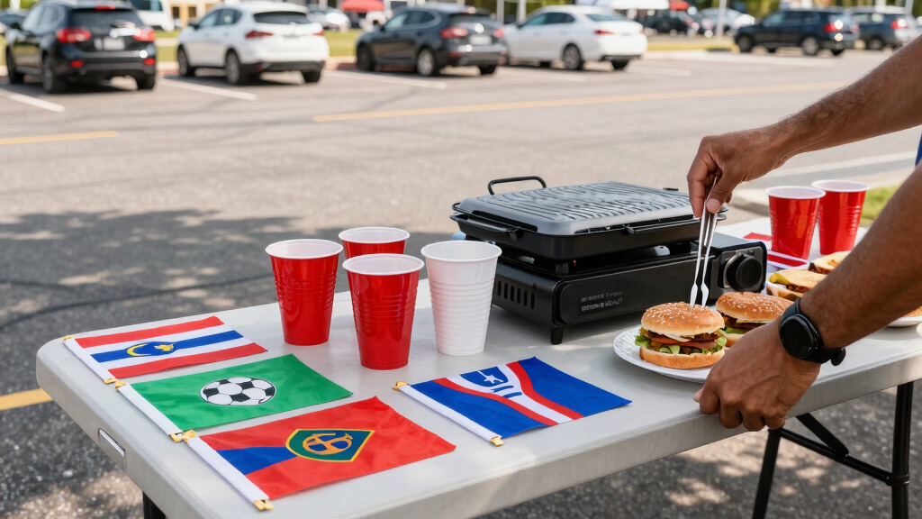 soccer fan tailgating gear