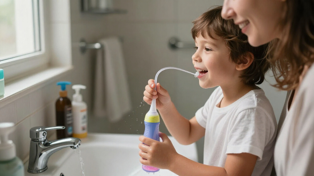 kids water flossers with orthodontic tips