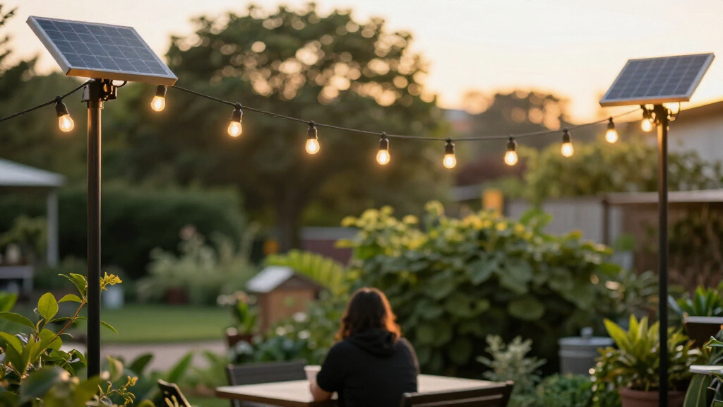 solarpowered outdoor string lights for patios