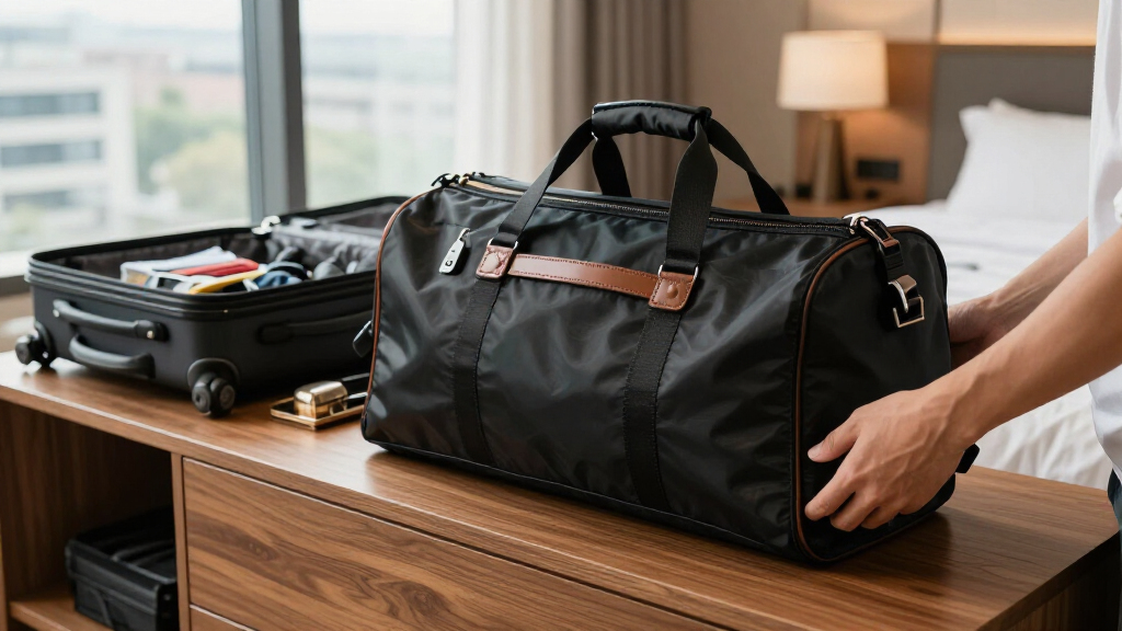 high end foldable duffel bags