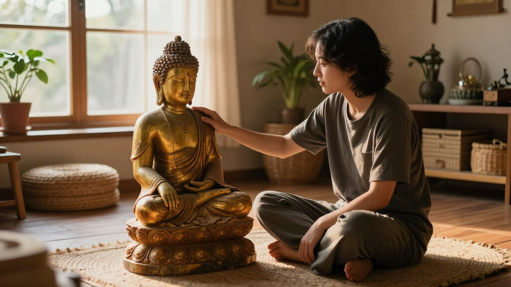 best large Buddha statue indoor decor