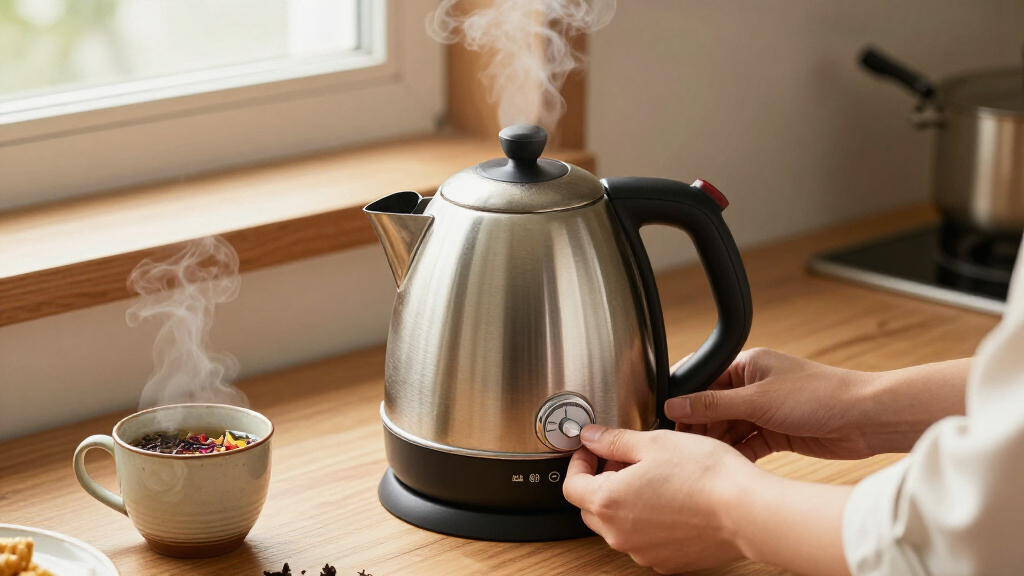 electric kettle with temperature control