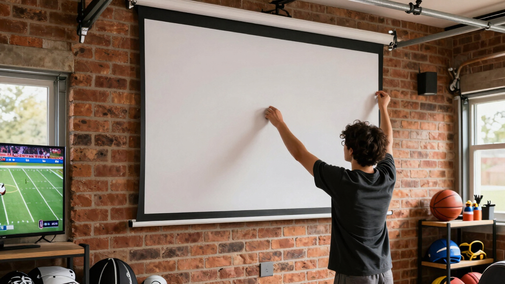 best projector screen for garage watch parties