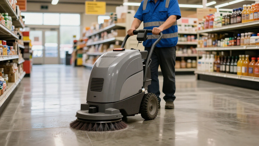 commercial floor scrubber machines