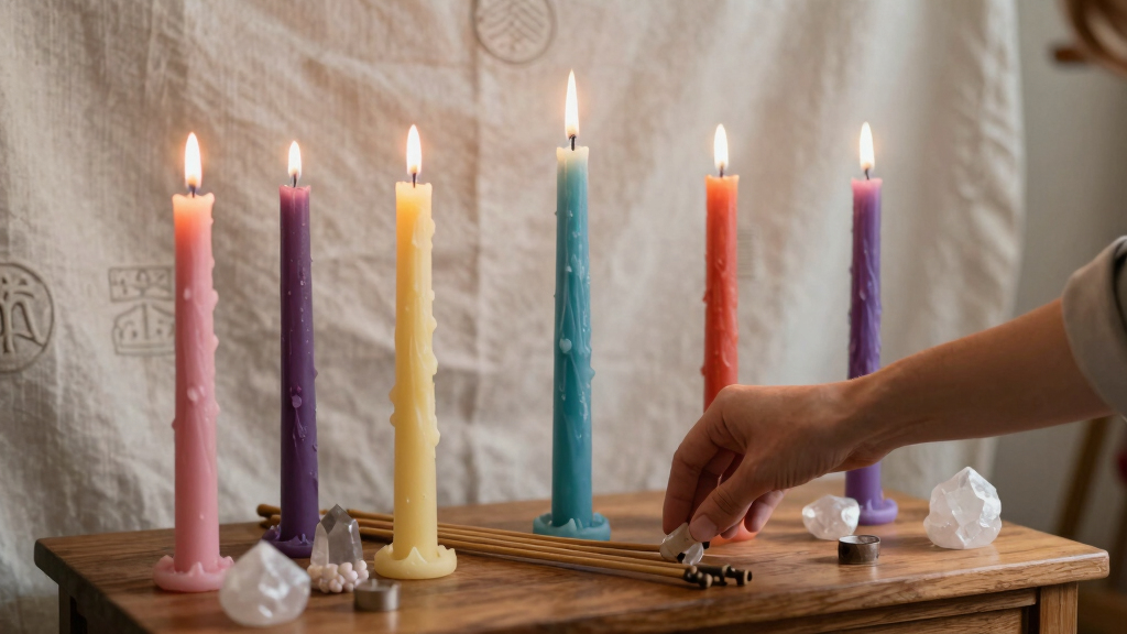 spiritual meditation candles
