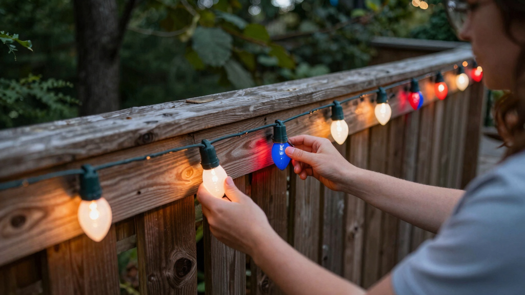 patriotic outdoor string lights