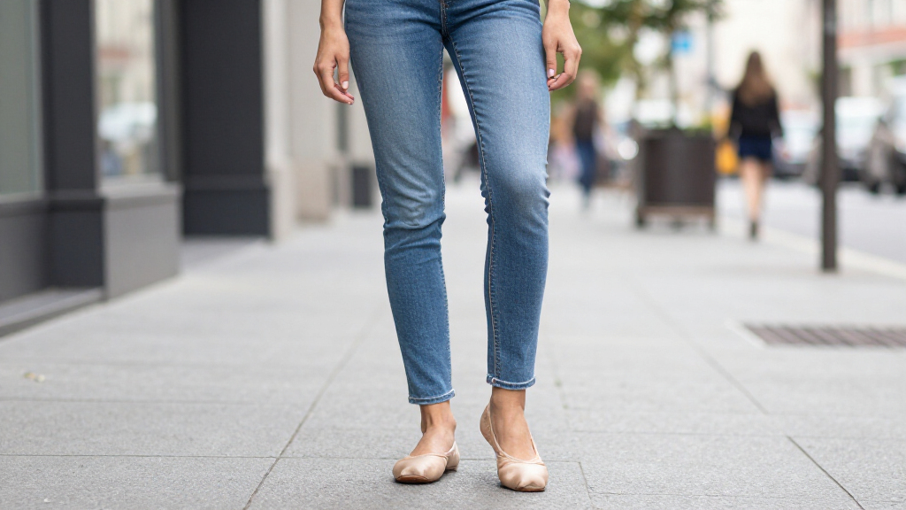 best jeans for ballet flats
