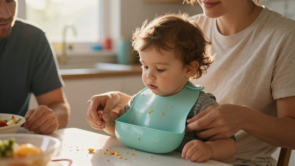 silicone bibs with food catcher