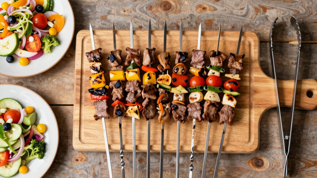kabob skewers stainless steel