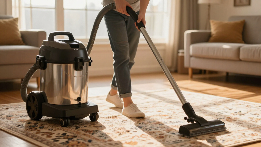 portable carpet extractor with large tanks