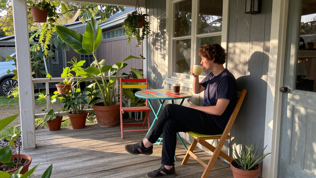 patio furniture set for tiny house porch