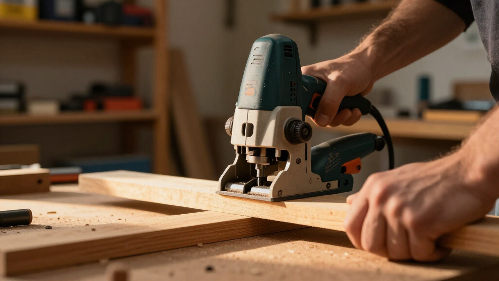 hollow chisel mortiser for a garage workshop