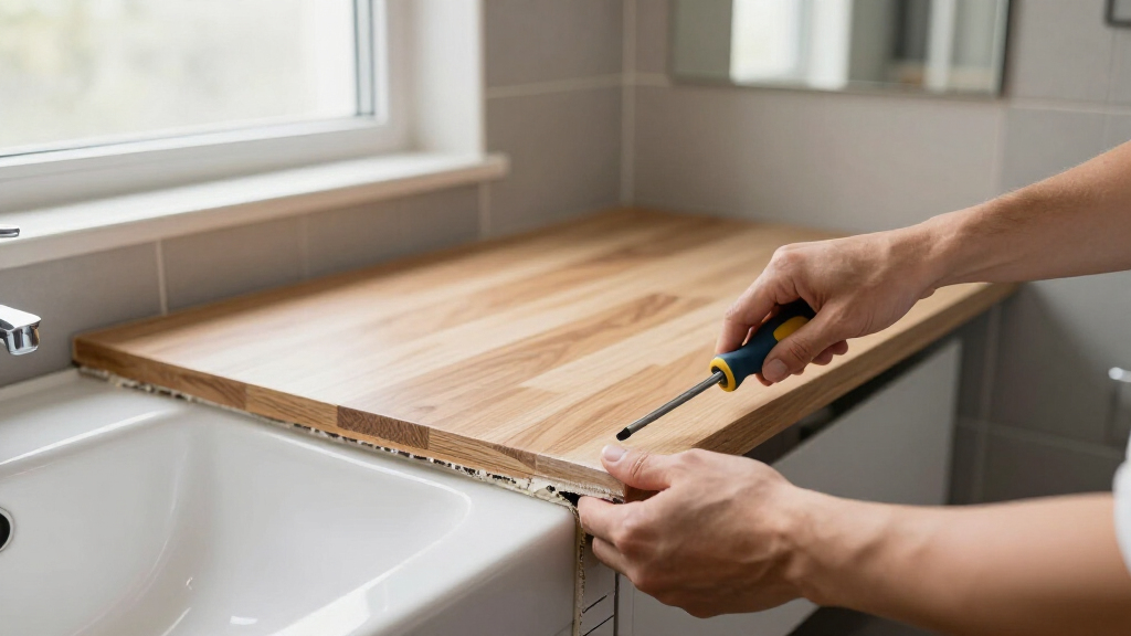 counterfor bathroom