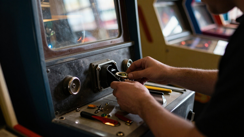 pinball lock set for coin door