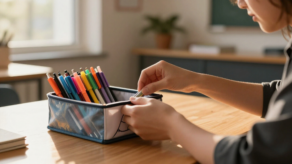 school supplies organizer