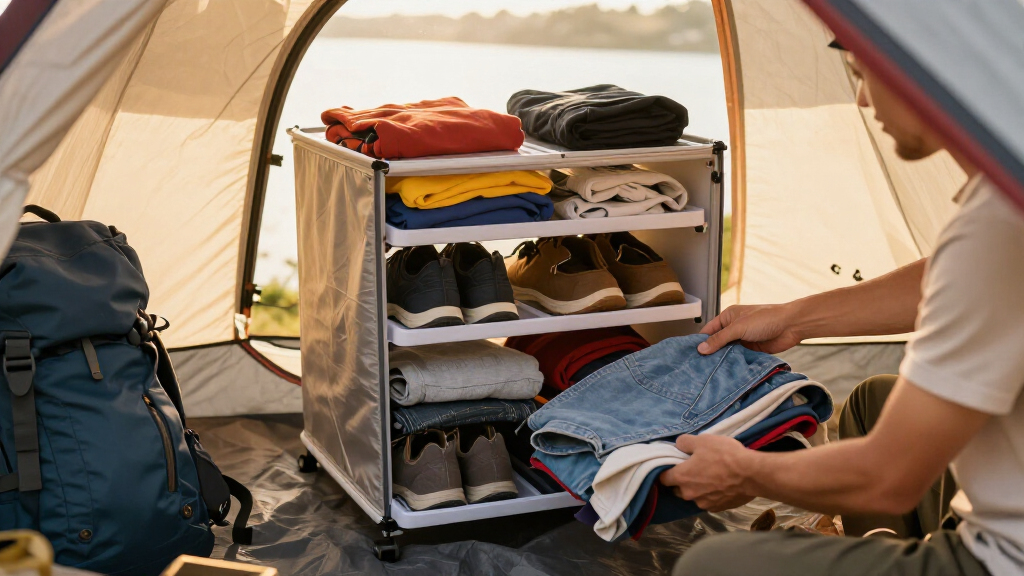 portable camp wardrobes and closets for long stays