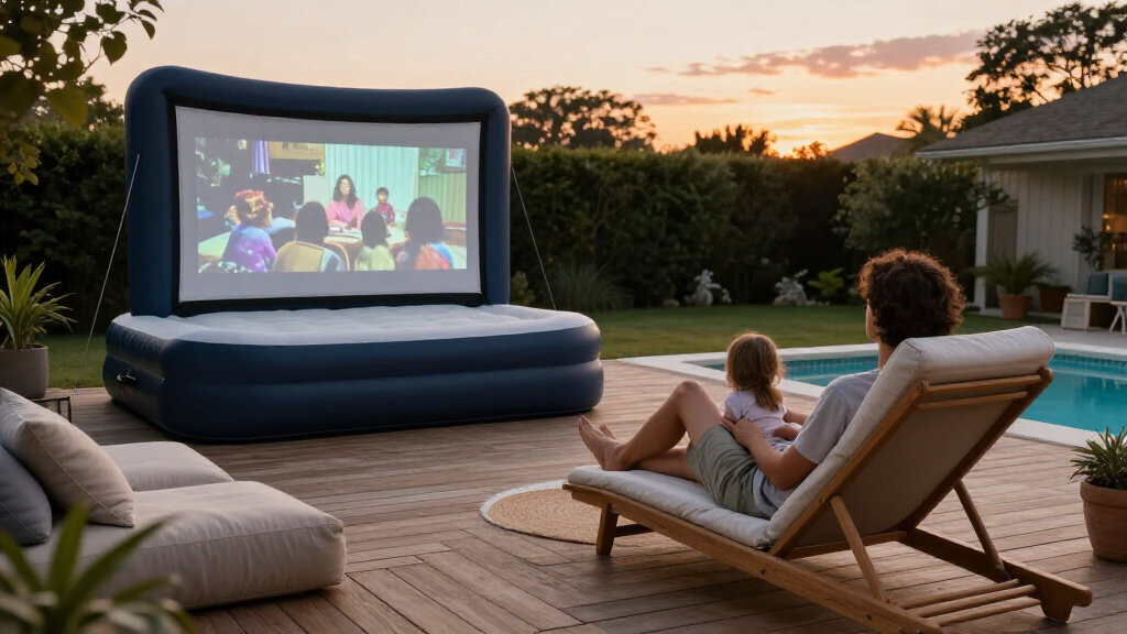 best inflatable movie screen for backyard