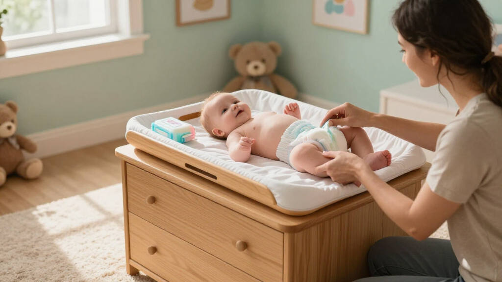 nursery dresser changing table combo