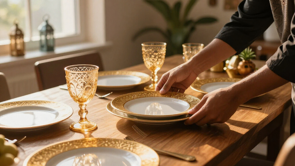 festive tableware for eid