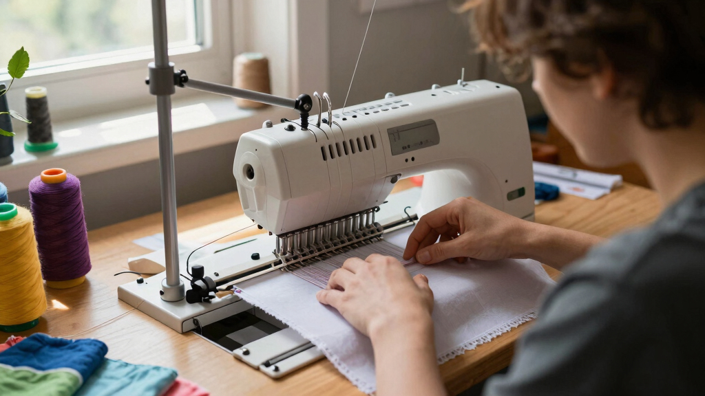 embroidery machine under