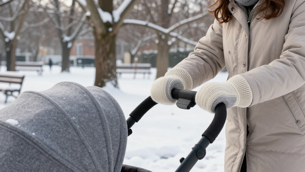 stroller hand muff winter walks