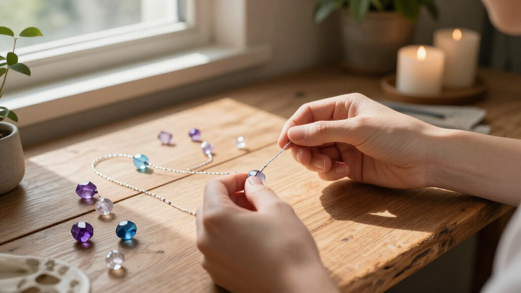 crystal healing jewelry