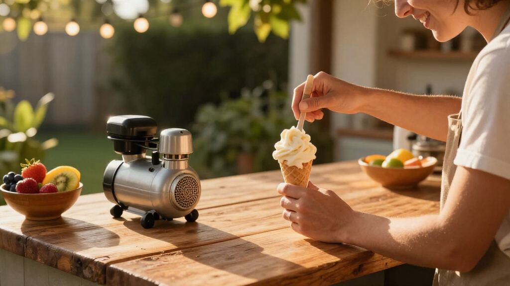 gelato maker with compressor