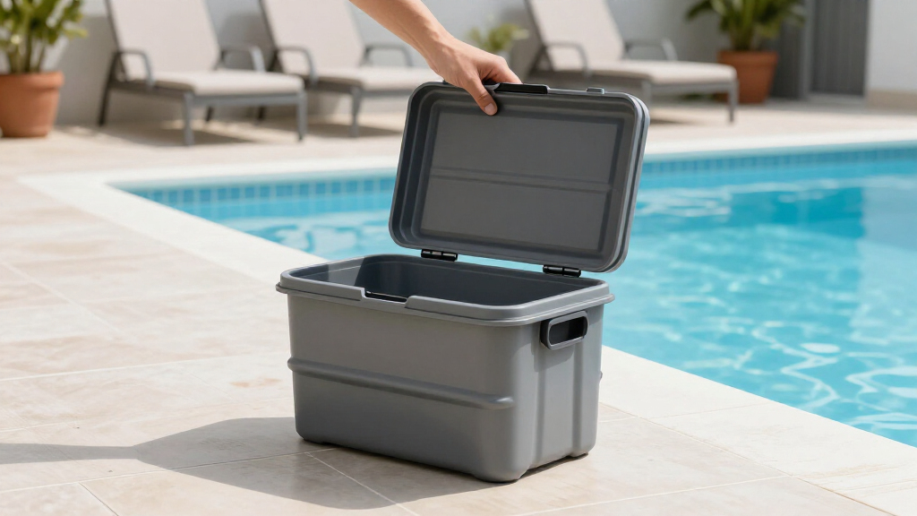 waterproof pool storage containers