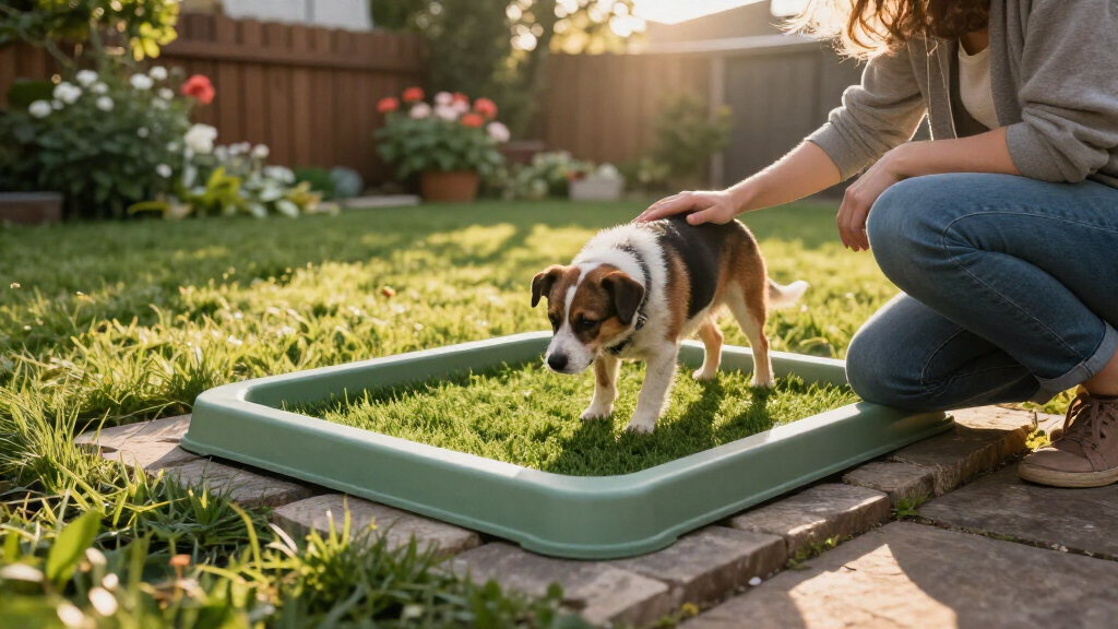 outdoor dog potty station